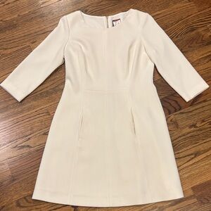 Vince Camuto Cream Long Sleeve Dress